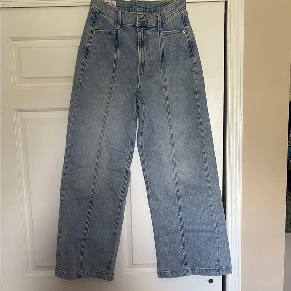 GAP Blue Flare Wide-Leg Jeans